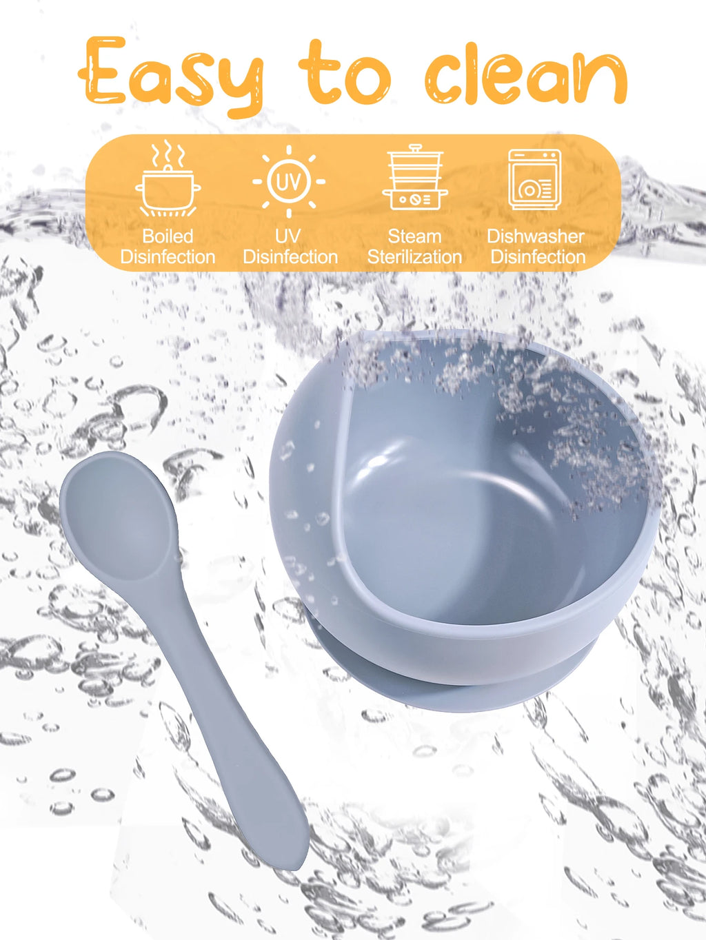 Grip™ Silicone Suction Baby Bowl Set
