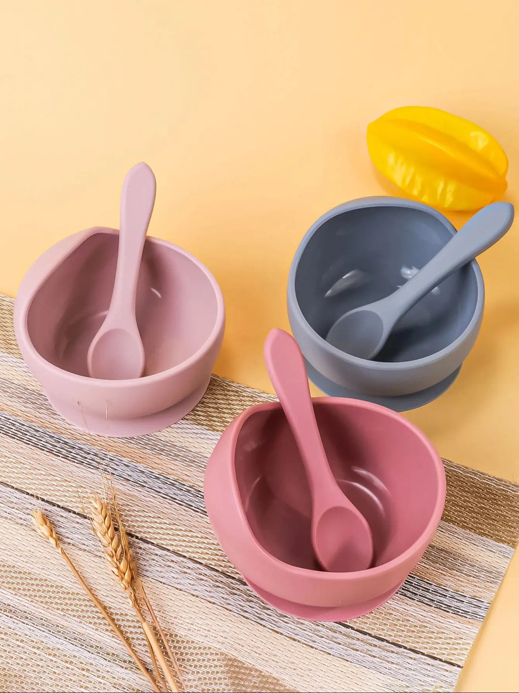 Grip™ Silicone Suction Baby Bowl Set