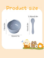 Grip™ Silicone Suction Baby Bowl Set