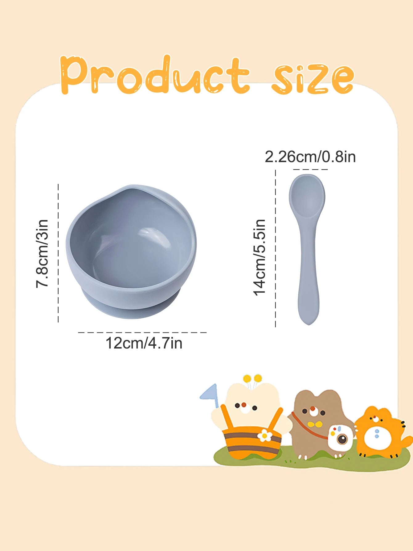 Grip™ Silicone Suction Baby Bowl Set