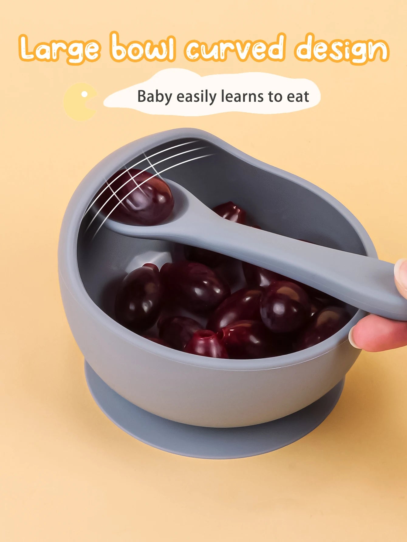 Grip™ Silicone Suction Baby Bowl Set