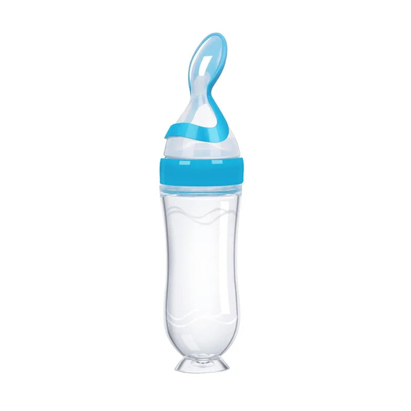 NomNom™ Silicone Baby Feeding Bottle with Spoon