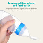 NomNom™ Silicone Baby Feeding Bottle with Spoon