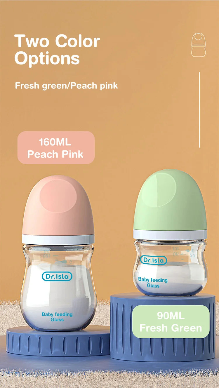 Anti-Colic Glass Baby Bottle