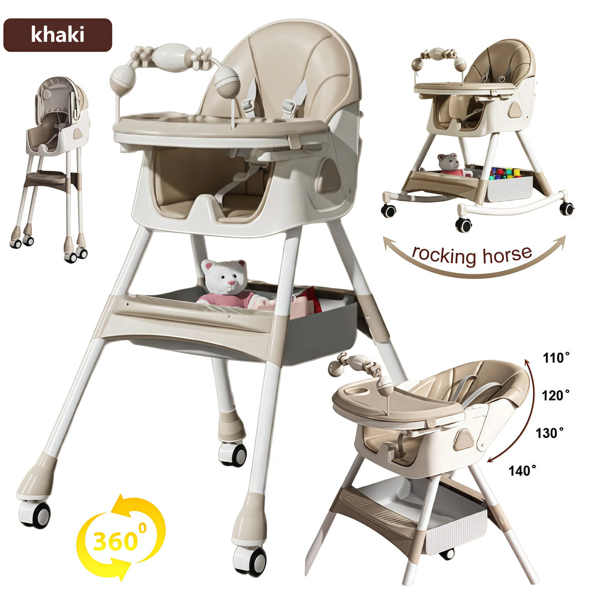 Velluris ZeroMess™ High Chair
