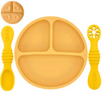 Suction-Base Silicone Plate 1 Set