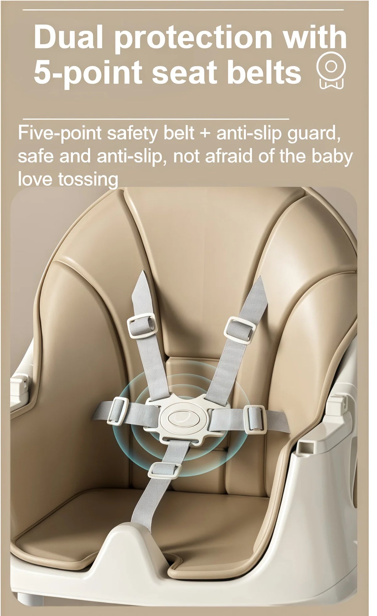 Velluris ZeroMess™ High Chair