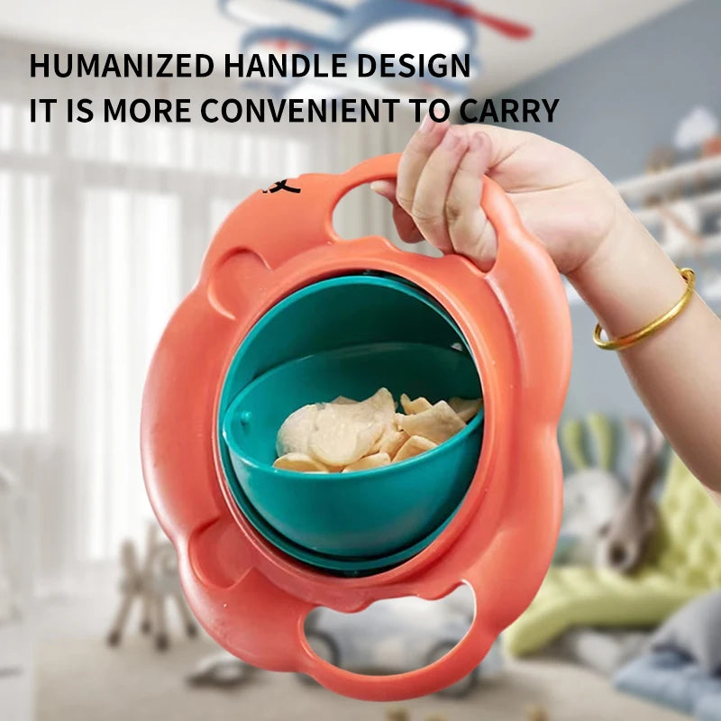 360° Rotating Gyro Bowl Spill Proof