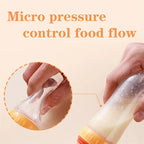 NomNom™ Silicone Baby Feeding Bottle with Spoon
