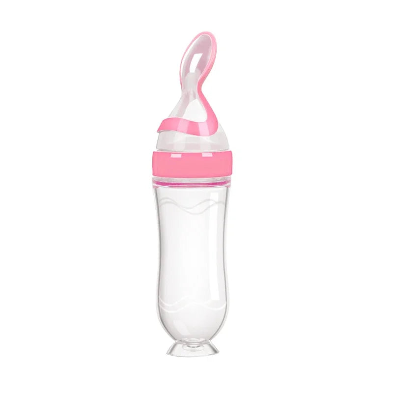 NomNom™ Silicone Baby Feeding Bottle with Spoon