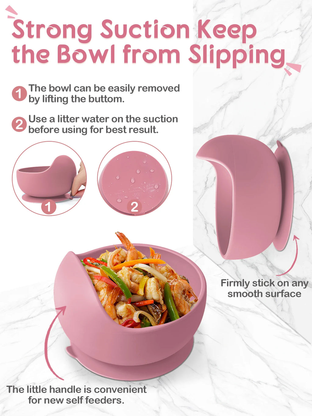 Grip™ Silicone Suction Baby Bowl Set