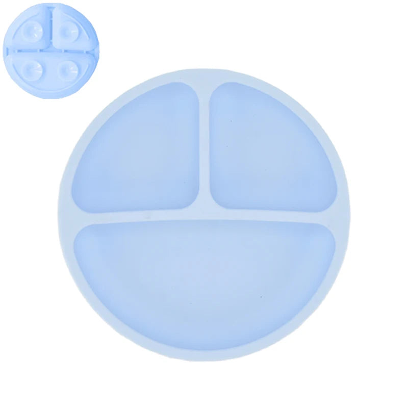 Suction-Base Silicone Plate 1 Set