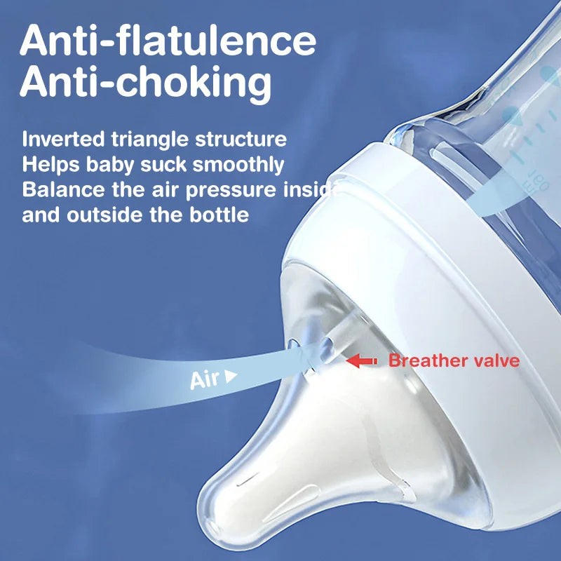 Anti-Colic Glass Baby Bottle