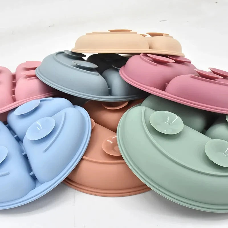 Suction-Base Silicone Plate 1 Set