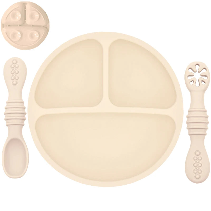Suction-Base Silicone Plate 1 Set