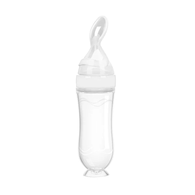 NomNom™ Silicone Baby Feeding Bottle with Spoon