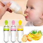 NomNom™ Silicone Baby Feeding Bottle with Spoon