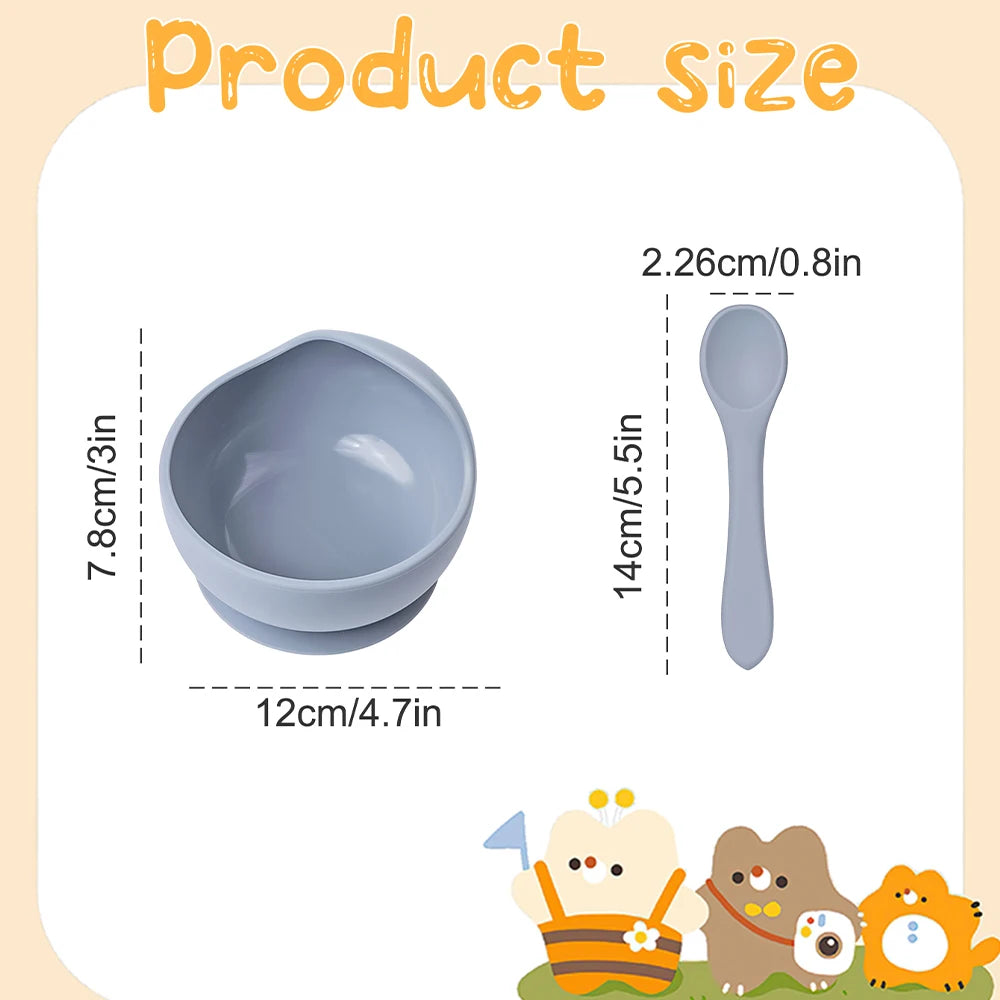 Grip™ Silicone Suction Baby Bowl Set