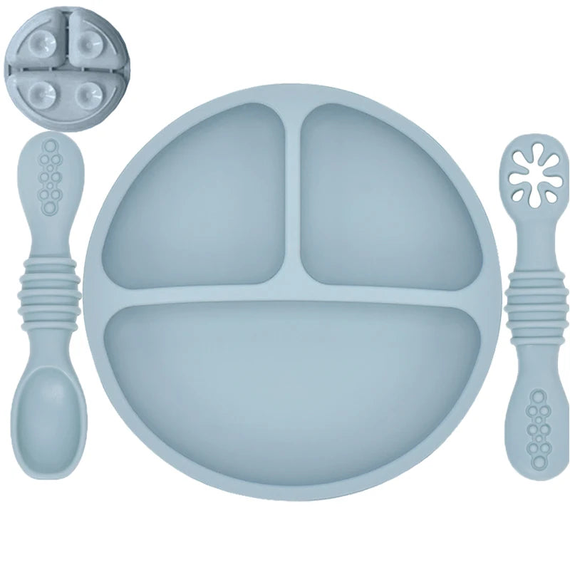 Suction-Base Silicone Plate 1 Set