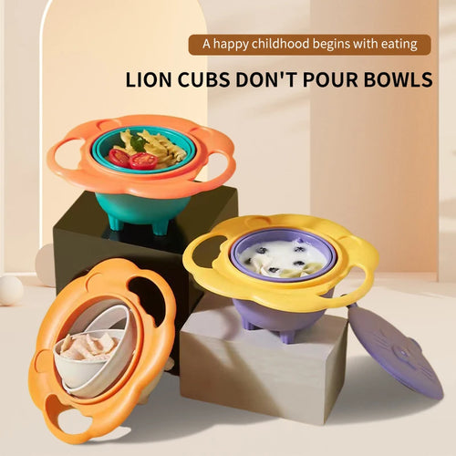 360° Rotating Gyro Bowl Spill Proof