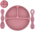 Suction-Base Silicone Plate 1 Set
