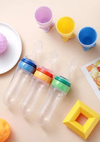 NomNom™ Silicone Baby Feeding Bottle with Spoon
