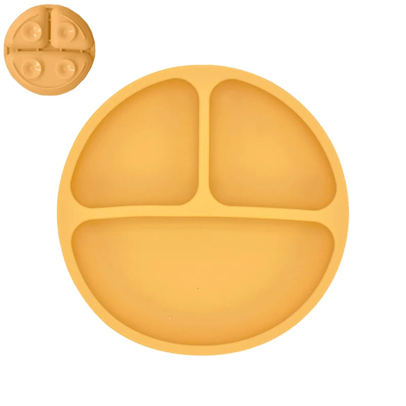 Suction-Base Silicone Plate 1 Set