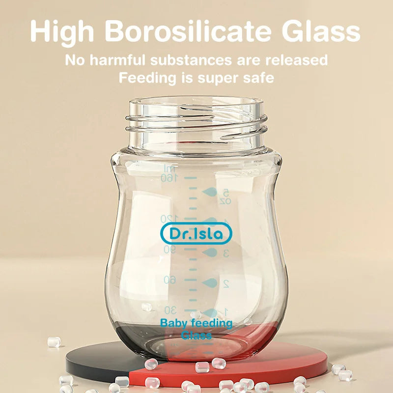 Anti-Colic Glass Baby Bottle
