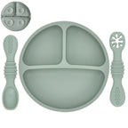 Suction-Base Silicone Plate 1 Set