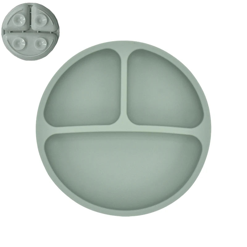 Suction-Base Silicone Plate 1 Set