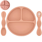 Suction-Base Silicone Plate 1 Set