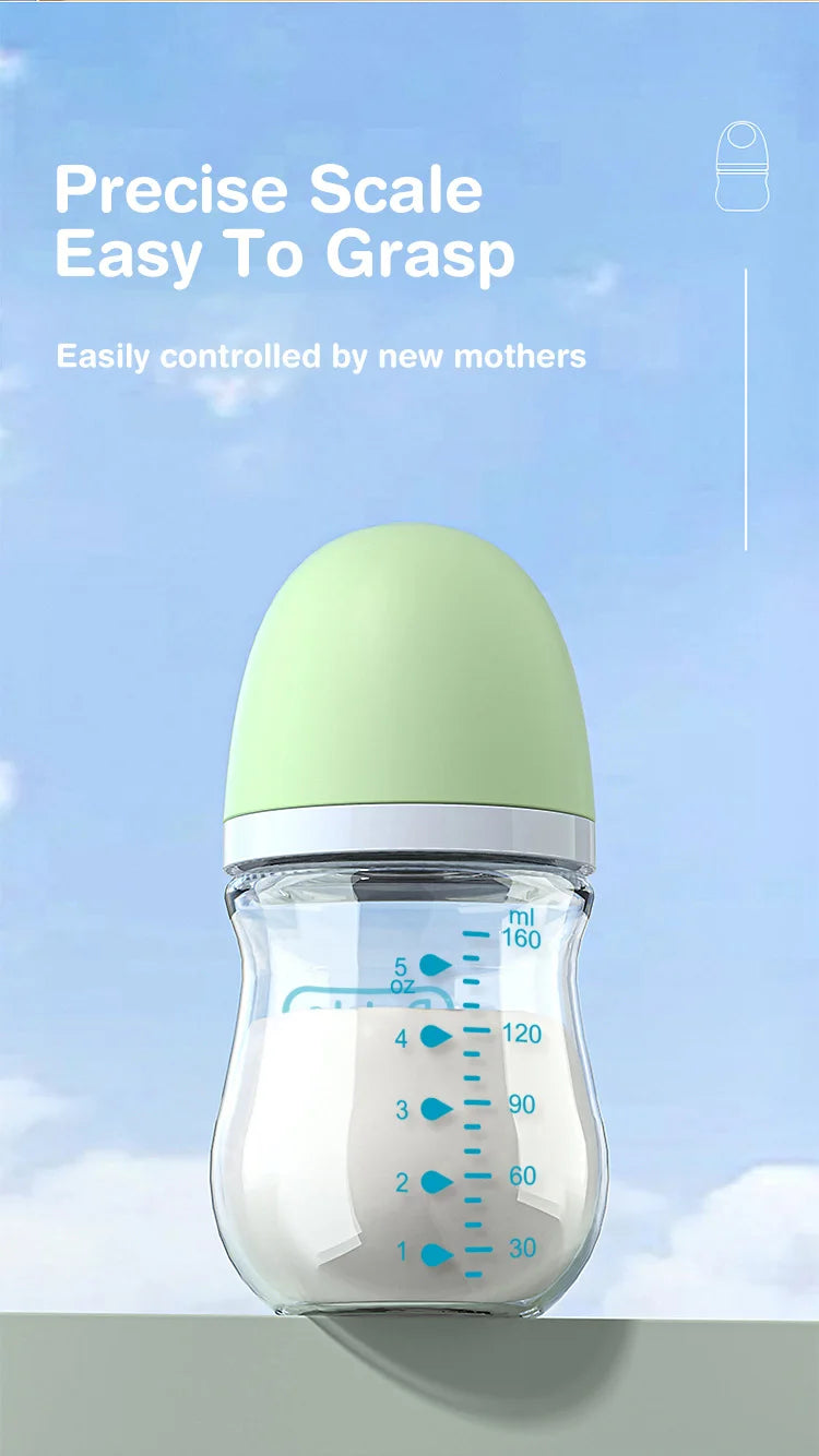 Anti-Colic Glass Baby Bottle