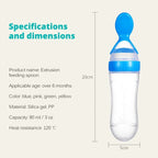 NomNom™ Silicone Baby Feeding Bottle with Spoon
