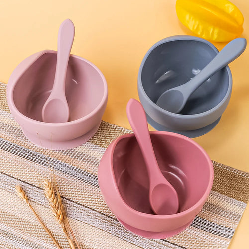 Grip™ Silicone Suction Baby Bowl Set