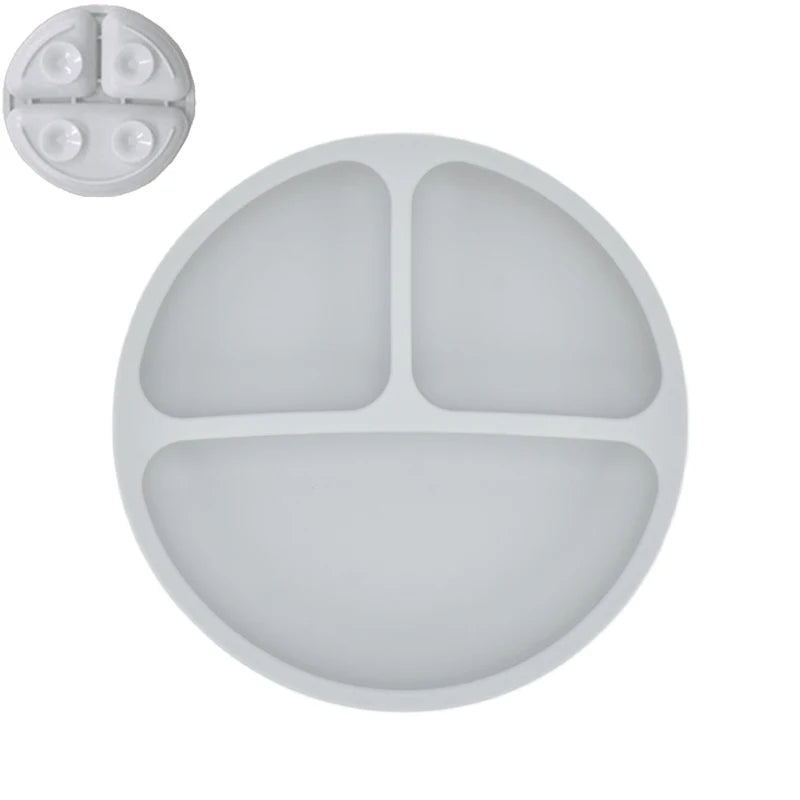 Suction-Base Silicone Plate 1 Set