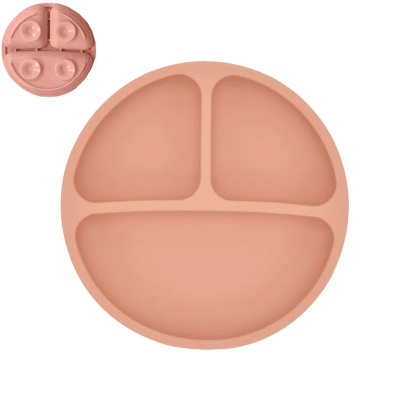 Suction-Base Silicone Plate 1 Set
