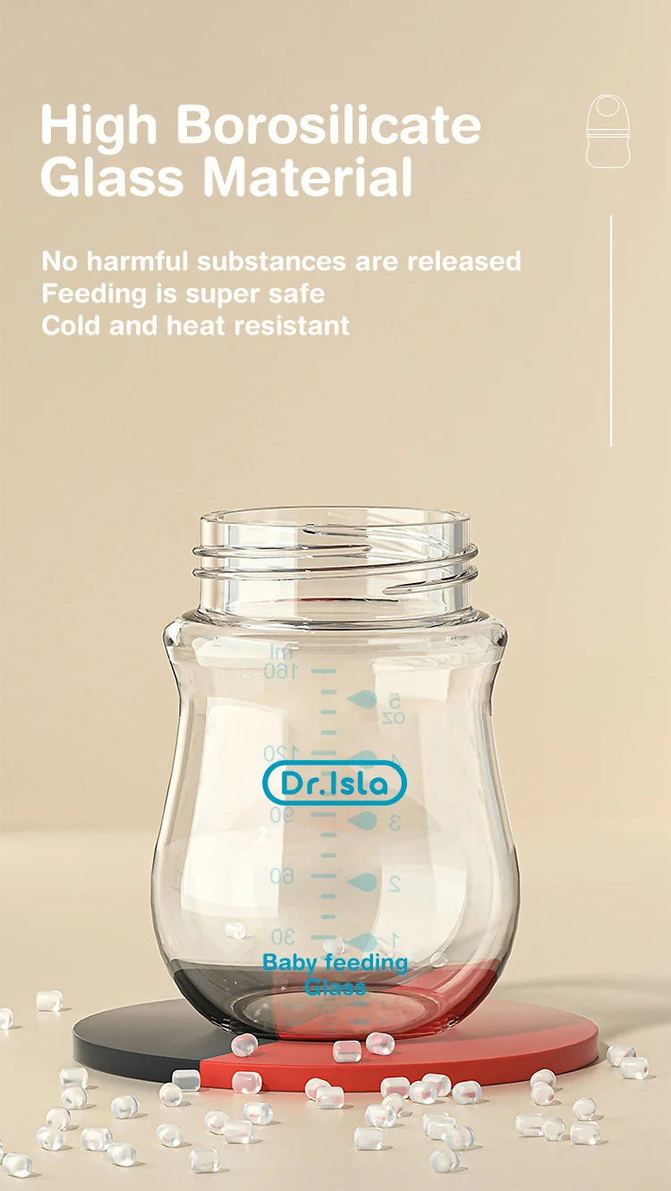 Anti-Colic Glass Baby Bottle