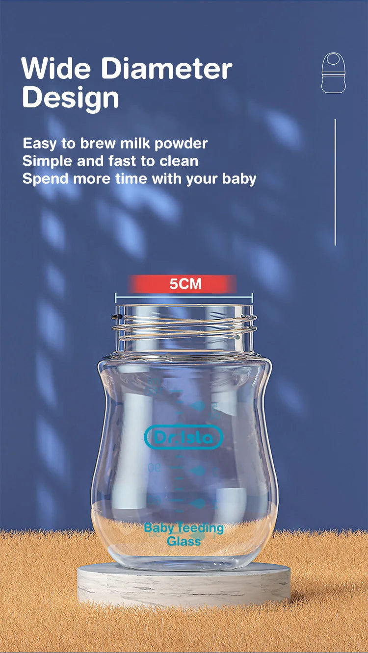 Anti-Colic Glass Baby Bottle