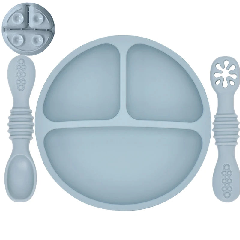 Suction-Base Silicone Plate 1 Set