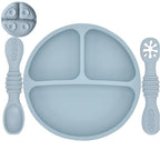 Suction-Base Silicone Plate 1 Set