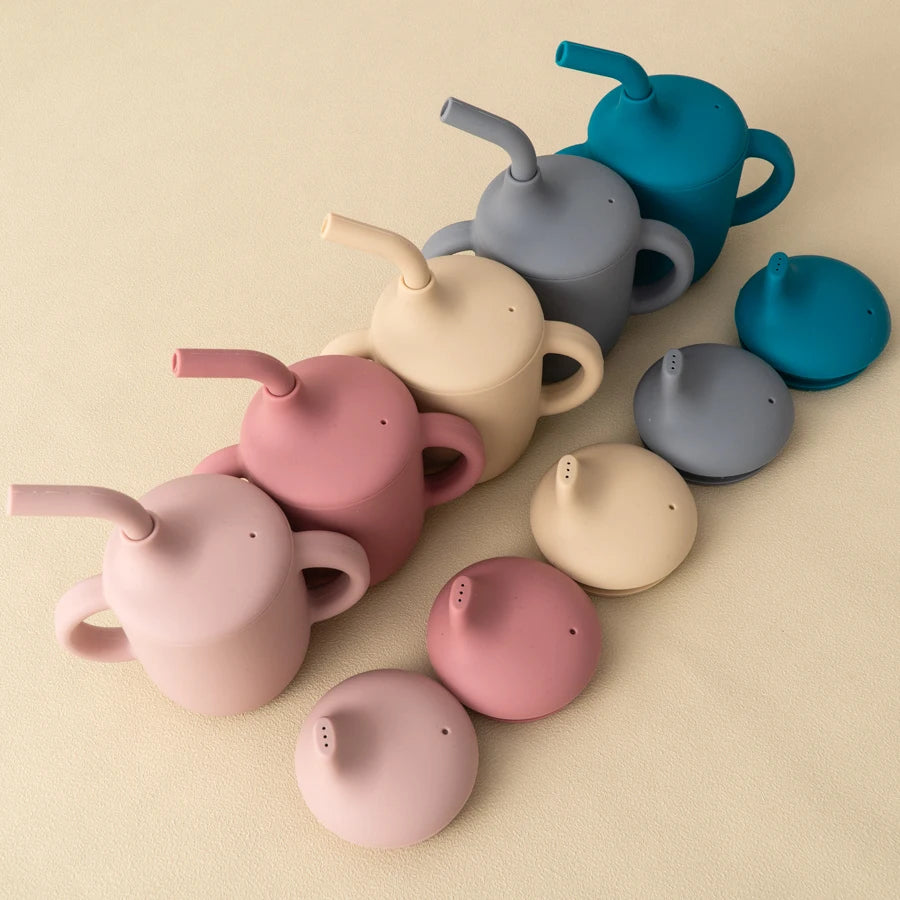 TipN'Sip™ Silicone Sippy Cup with Straw