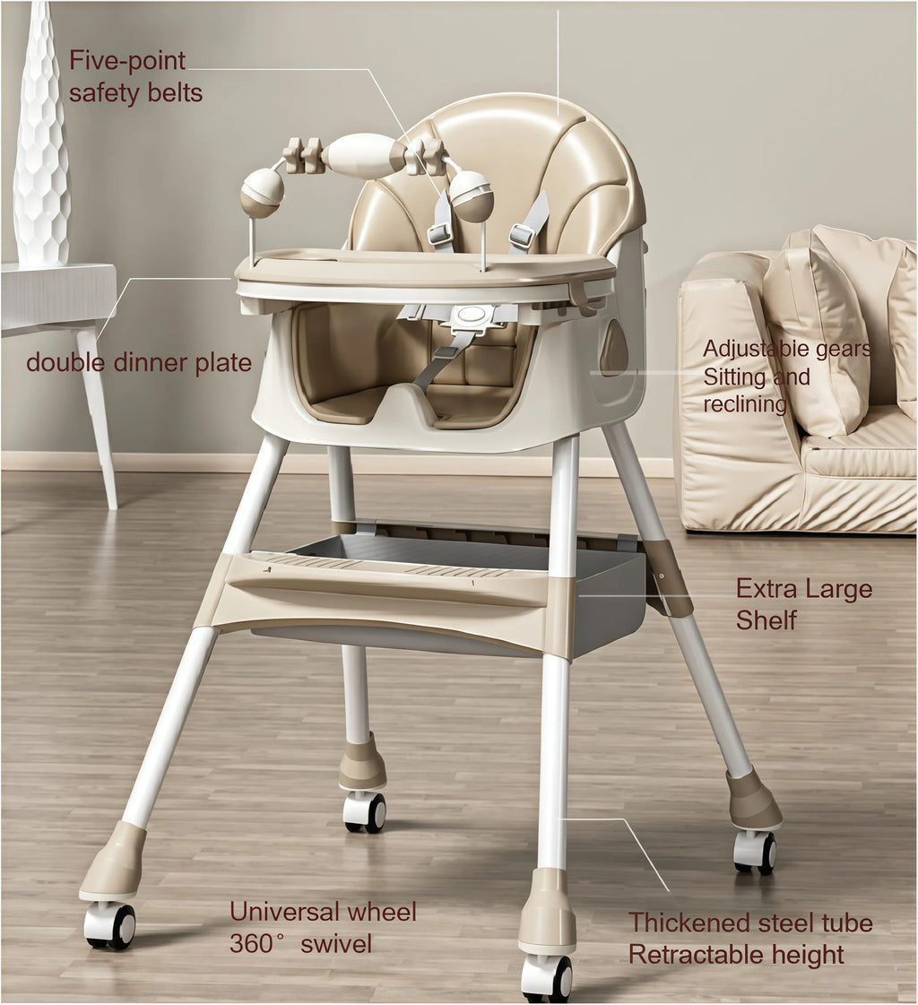 Velluris CleanSway Bundle: Stroller, High Chair & Bassinet
