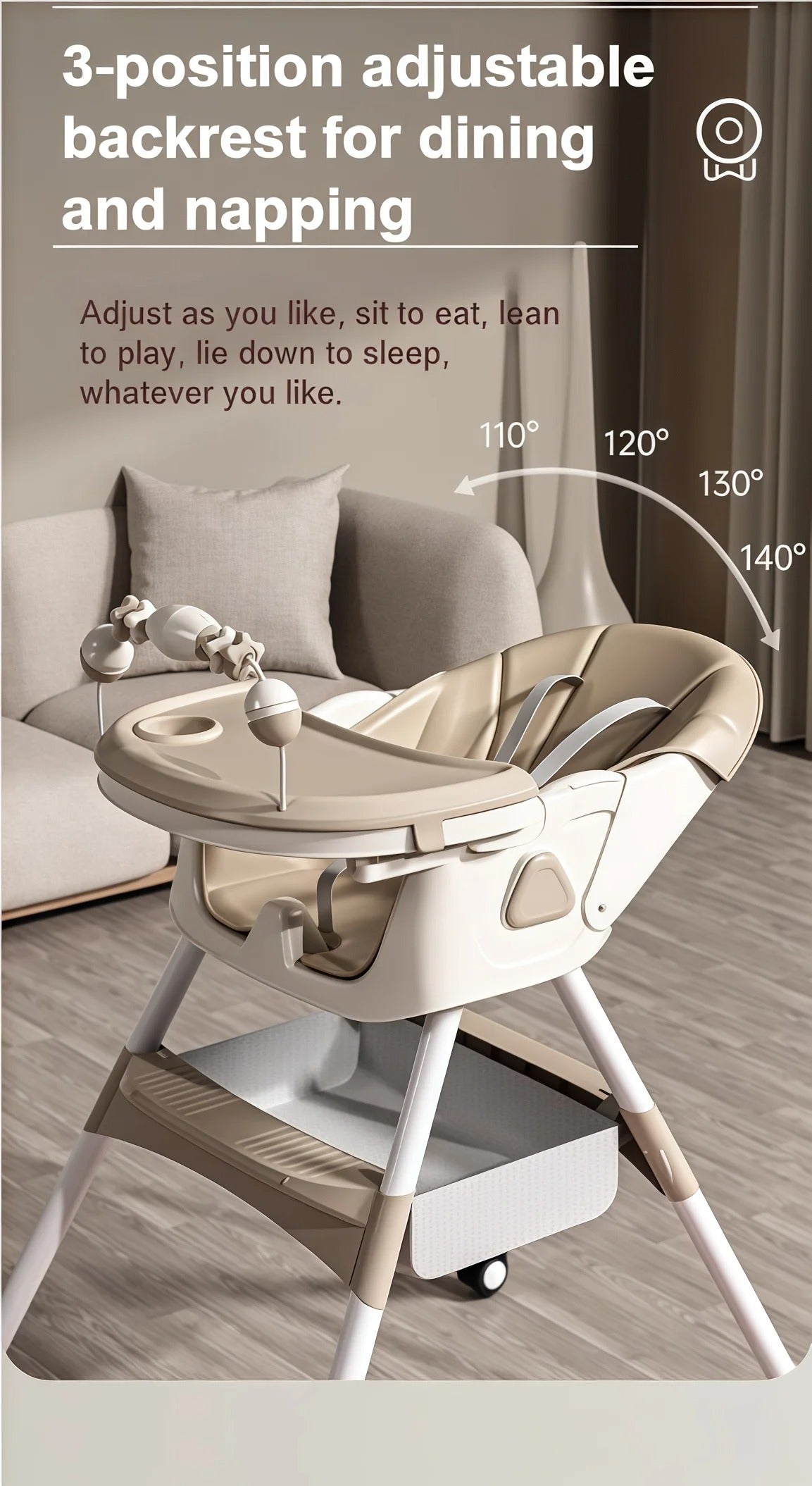 Velluris CleanSway Bundle: Stroller, High Chair & Bassinet