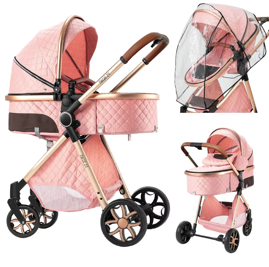 Velluris CleanSway Bundle: Stroller, High Chair & Bassinet