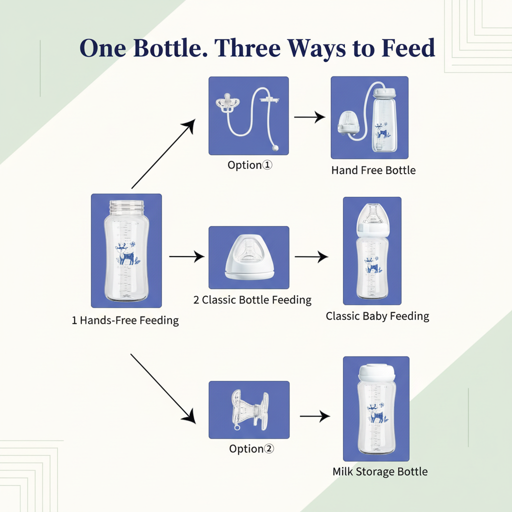 FeedNest™ Hands-Free Baby Bottle